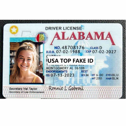 Buy 100% Scannable alabama Fake ID Online | USA TOP FAKE IDs Generator