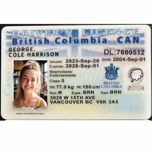 Buy 100% Scannable British columbia Fake ID Online | USA TOP FAKE IDs Generator