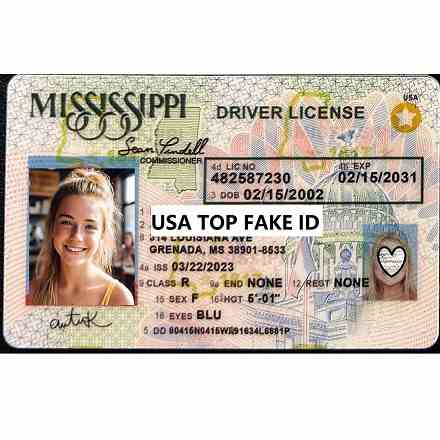 Buy Scannable Mississippi Premium Fake IDs | USA TOP FAKE ID GENERATOR