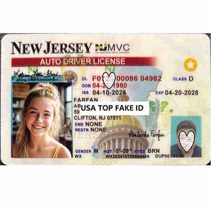 Buy Scannable New jersey Premium Fake IDs | USA TOP FAKE ID GENERATOR