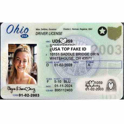 Buy Scannable ohio Premium Fake IDs | USA TOP FAKE ID GENERATOR